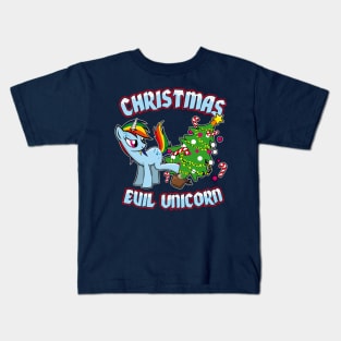 Evil Christmas Unicorn Kids T-Shirt